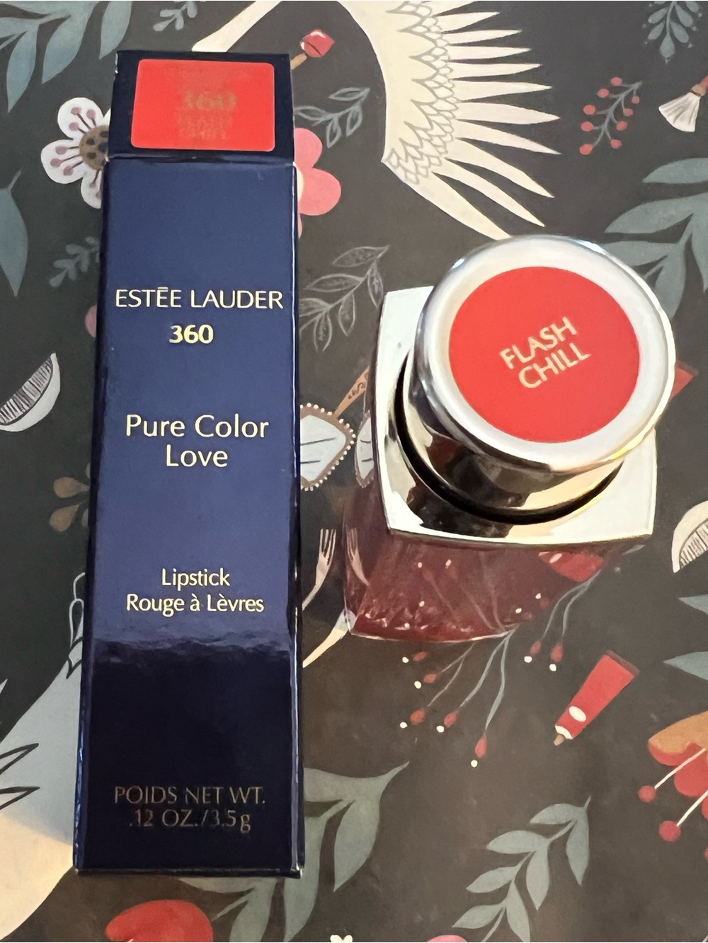 Estée Lauder Pure Color Love Lipstick in Bright Coral Red (360 Flash Chill)